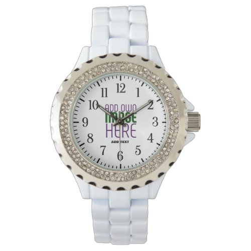 MODERN EDITABLE SIMPLE WHITE IMAGE TEXT TEMPLATE WATCH