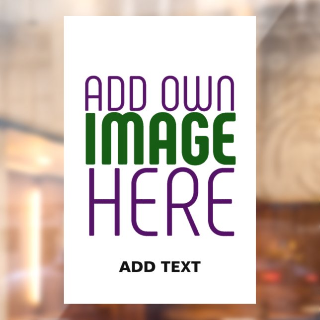 MODERN EDITABLE SIMPLE WHITE IMAGE TEXT TEMPLATE WINDOW CLING (Sheet 2)