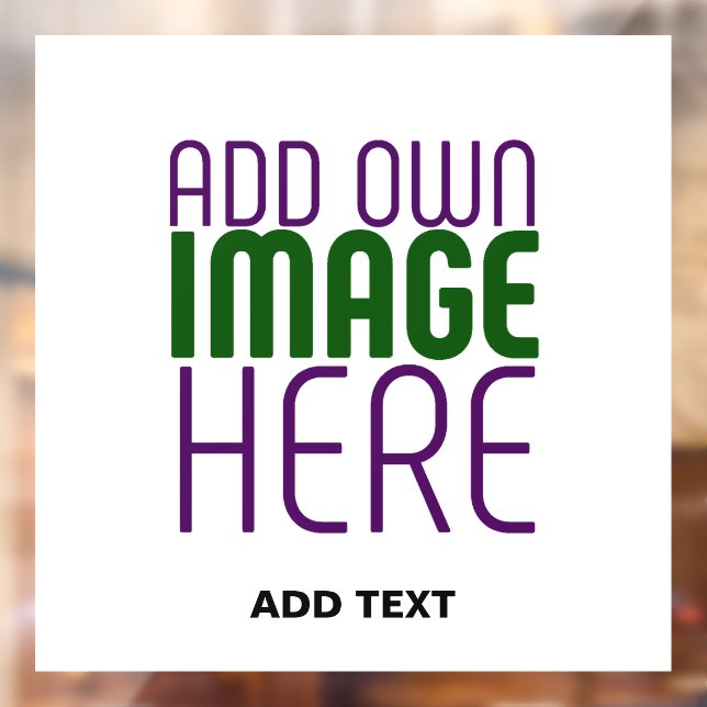 MODERN EDITABLE SIMPLE WHITE IMAGE TEXT TEMPLATE WINDOW CLING (Sheet 2)
