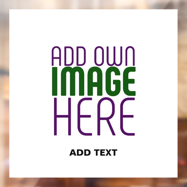 MODERN EDITABLE SIMPLE WHITE IMAGE TEXT TEMPLATE WINDOW CLING (Sheet 2)