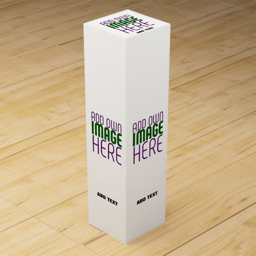 MODERN EDITABLE SIMPLE WHITE IMAGE TEXT TEMPLATE WINE BOX