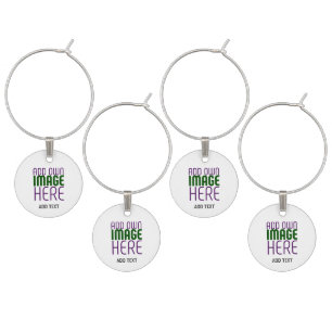 MODERN EDITABLE SIMPLE WHITE IMAGE TEXT TEMPLATE WINE CHARM