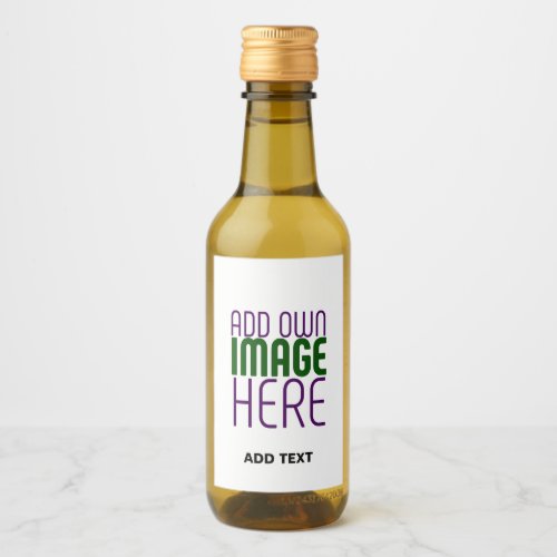 MODERN EDITABLE SIMPLE WHITE IMAGE TEXT TEMPLATE WINE LABEL