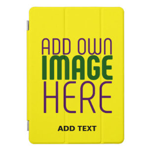 MODERN EDITABLE SIMPLE YELLOW IMAGE TEXT TEMPLATE iPad PRO COVER
