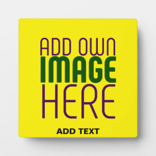  MODERN EDITABLE SIMPLE YELLOW IMAGE TEXT TEMPLATE PLAQUE