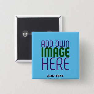 MODERN EDITABLE SWAG SKY BLUE IMAGE TEXT TEMPLATE BUTTON