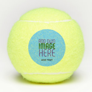 MODERN EDITABLE SWAG SKY BLUE IMAGE TEXT TEMPLATE TENNIS BALLS