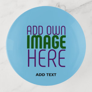 MODERN EDITABLE SWAG SKY BLUE IMAGE TEXT TEMPLATE TRINKET TRAY
