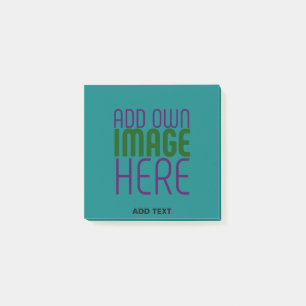 MODERN EDITABLE TEAL GREEN IMAGE TEXT TEMPLATE POST-IT NOTES