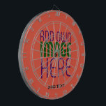 MODERN EDITABLE TOMATO RED IMAGE TEXT TEMPLATE DART BOARD<br><div class="desc">THIS IS A DESIGN FITTING FOR CUSTOMERS.YOU CAN CHANGE, RESIZE OR ADD LOGO, PHOTO, TEXT AND COLOURS THE WAY YOU WANT.THANK YOU.</div>