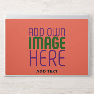 MODERN EDITABLE TOMATO RED IMAGE TEXT TEMPLATE HP LAPTOP SKIN