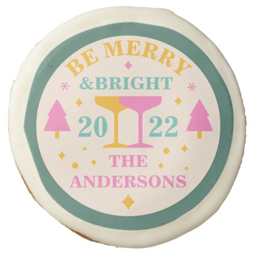 Modern editable with bright colors Christmas Sugar Cookie