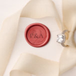 Modern Editorial Monogram Wedding Wax Seal Stamp<br><div class="desc">Modern editorial style wedding wax seal stamp with your monogram in bold typography.  A clean and simple design for a wedding during any time of year.</div>