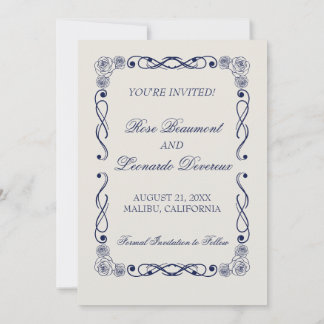 Modern Editorial Save the Date | Minimal Old Money Invitation