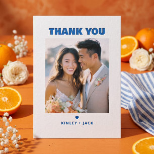 Modern Editorial Typography Wedding Photo Letterpress Photo Cards