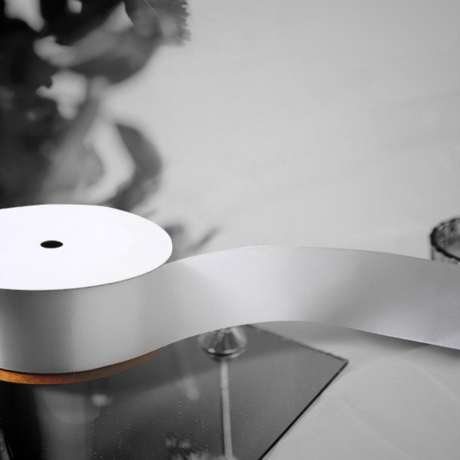 Modern Egg Shell White Wedding Satin Ribbon (elegant egg shell white wedding gift wrapping ribbon)