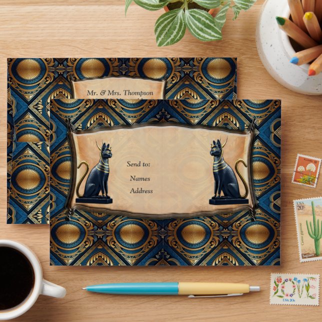 Modern Egyptian, Islamic, Arabic & African design Envelope (Desk)