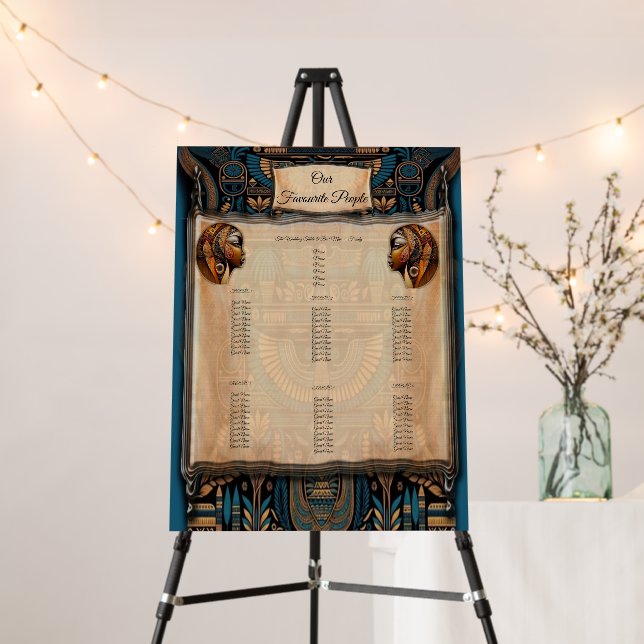 Modern Egyptian, Islamic, Arabic & African design Foam Board (In Situ (Stand))