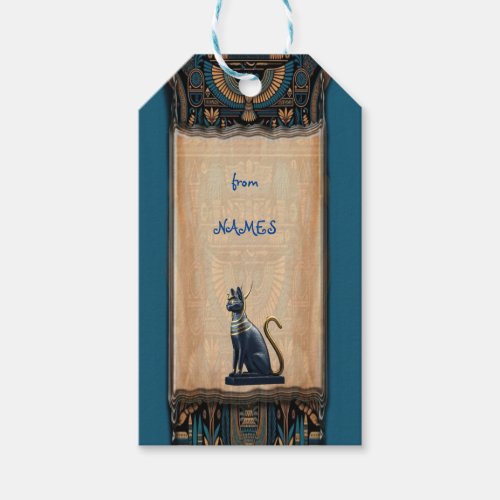 Modern Egyptian Islamic Arabic  African design Gift Tags