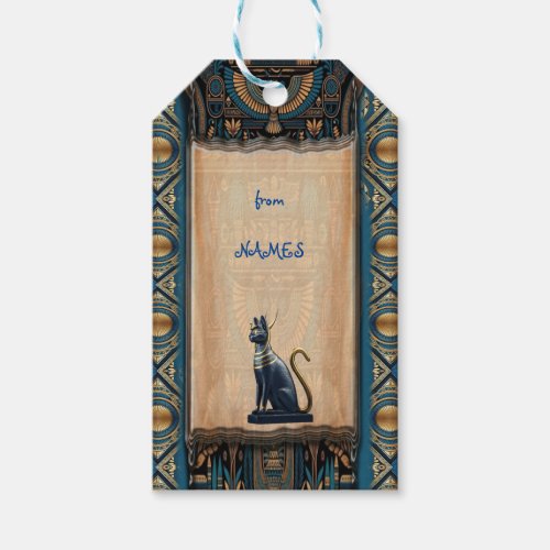 Modern Egyptian Islamic Arabic  African design Gift Tags