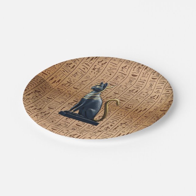 Modern Egyptian, Islamic, Arabic & African design Paper Plates (Angled)