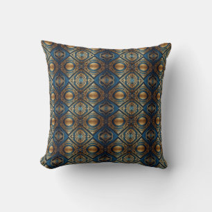 Modern Egyptian, Islamic, Arabic & African design Throw Pillow
