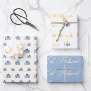 Modern Eid Mubarak Gift Wrapping Paper