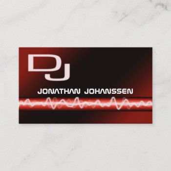 Modern Electric Professional Dj Business Card by BuildMyBrand at Zazzle