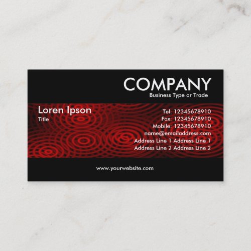 Modern - Electric Rain Red Business Card Template