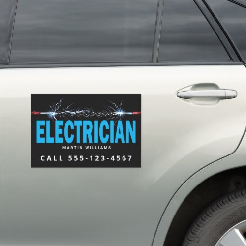 Modern Electric Wire Electrician Car Magnet