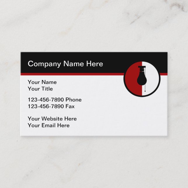 Modern Electrician Cool Logo Template Business Card (Front)