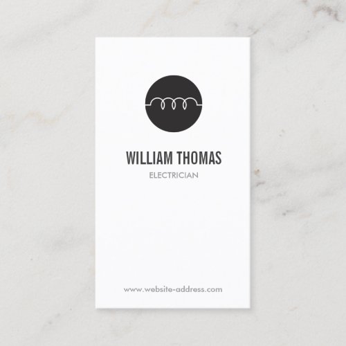 MODERN ELECTRICIAN LOGO BUSINESS CARD TEMPLATE