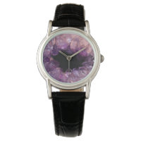 Modern elegan chic purple amethyst mineral pattern