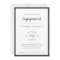 Modern Elegance Black and White Engagement Invite