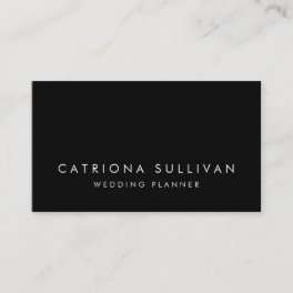 Modern Elegance Black Business Card