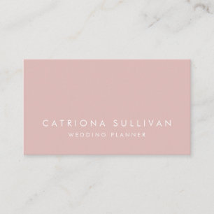 Modern Elegance Blush Pink Business Card