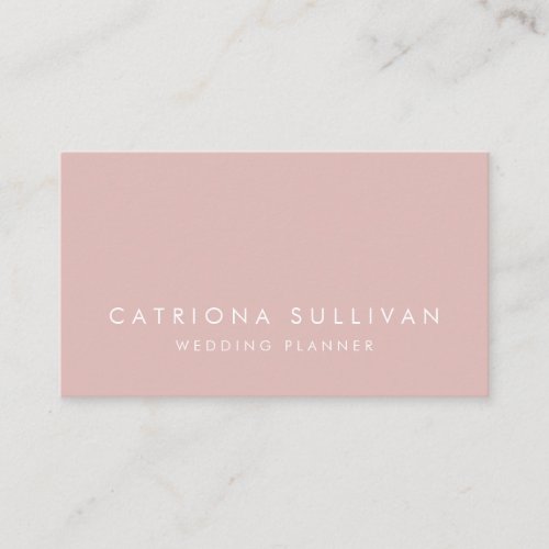 Modern Elegance Blush Pink Business Card