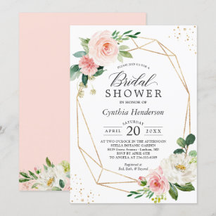 Elegant Bridal Shower Invitations | Zazzle
