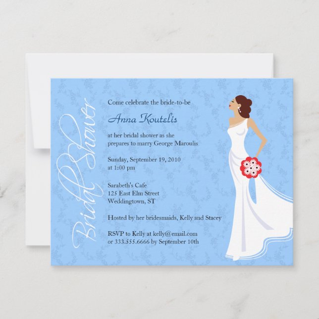 Modern Elegance Bridal Shower Invitation (Front)