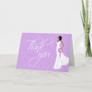 Modern Elegance Bridal Shower Thank You Card
