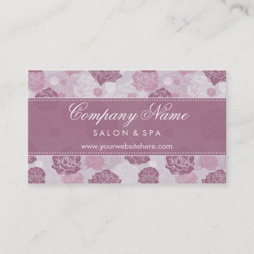 Modern Elegance Floral Roses Business Cards