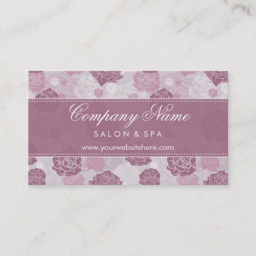 Customizable Modern Elegance Floral Roses Business Cards