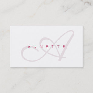 Modern elegance in light colors business card