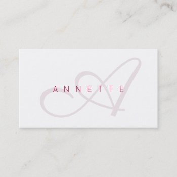 Modern Elegance In Light Colors Business Card by TwoFatCats at Zazzle