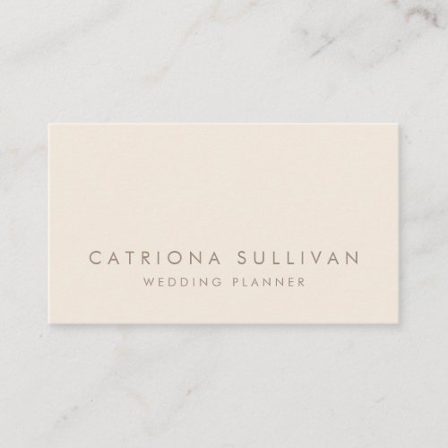 Modern Elegance Ivory Business Card