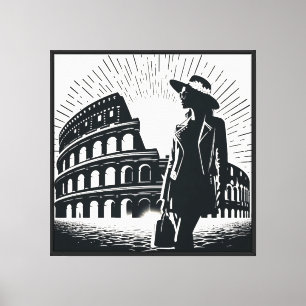 Modern Elegance Meets Ancient Rome: The Colosseum Canvas Print