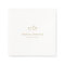 Modern Elegance: Personalized Gold Heart Wedding