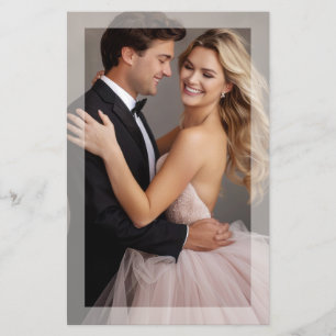 Modern Elegance Photo Wedding program