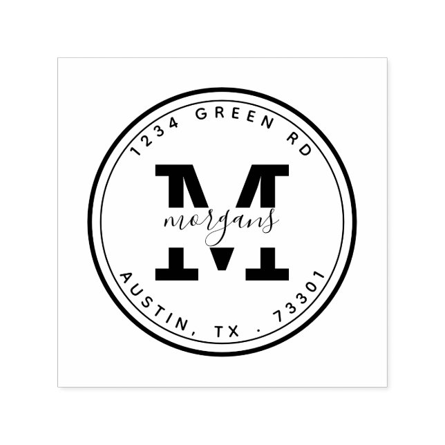 Modern Elegance | Self Inking Rubber Stamp (Design)