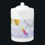 Modern Elegance Teapot<br><div class="desc">Serve your tea with a touch of modern refinement using this elegantly designed teapot. Featuring a sleek artistic pattern and clean lines, it’s the perfect blend of form and function. Whether for daily rituals or stylish gatherings, this teapot brings sophistication and warmth to every pour. A thoughtful addition to any...</div>